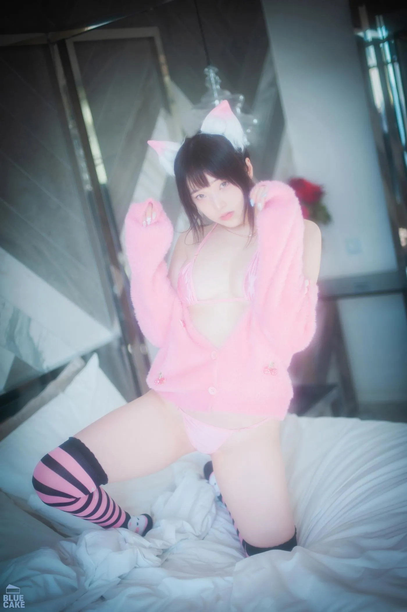Bambi밤비 – NO.91 [BLUECAKE] Naughty Cats Pink  Mint RED [90P]插图7